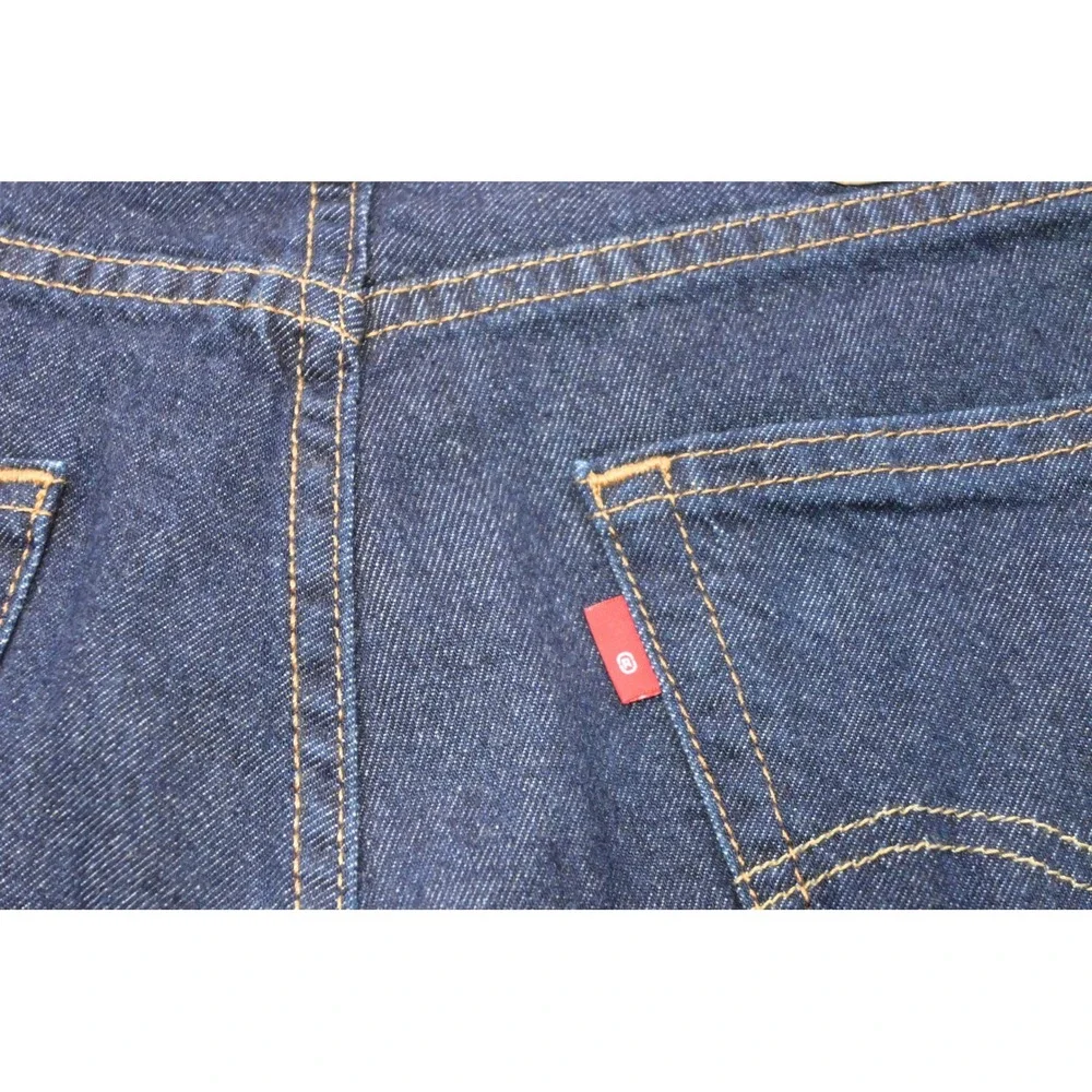 Levi's 505 Regular Fit Men 33x30 Dark Blue Straight Leg Stretch Jeans Excellent